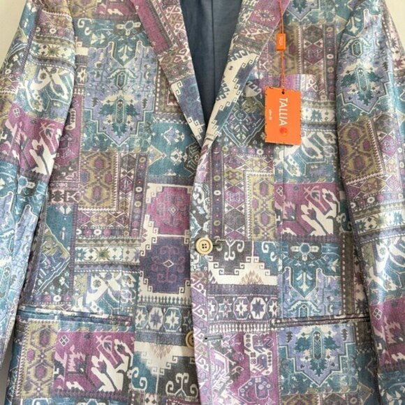 TALLIA sport coat Multicolor Patterned Blazer size SP16 nwt - Picture 2 of 12
